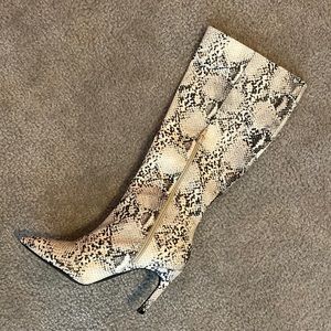 Snake Skin Boots